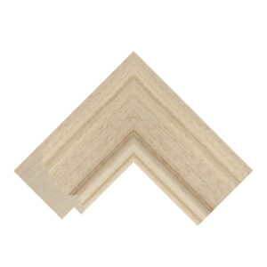 Raw Obeche Step Picture Frame