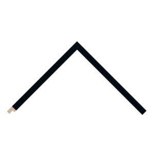 Black Closed-Grain Flat Picture Frame