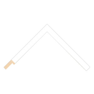 Gloss White Closed Grain Flat Picture Frame