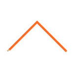 Neon Orange Flat Picture Frame