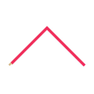 Neon Pink Flat Picture Frame