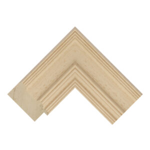Raw Obeche Step Picture Frame