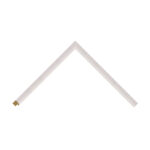 White Open-Grain Bevel Picture Frame