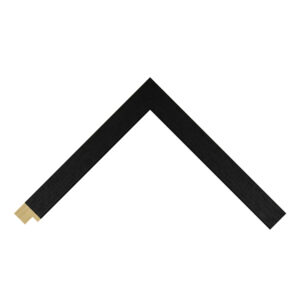 Black Open-Grain Flat Picture Frame