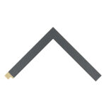 Grey Open-Grain Flat Picture Frame
