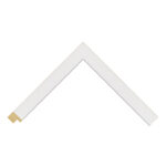 White Open-Grain Flat Picture Frame