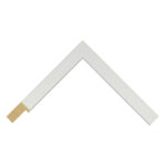 White Open-Grain Flat Picture Frame