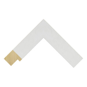 White Open-Grain Flat Picture Frame