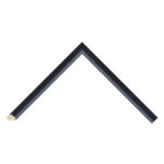 Black Open-Grain Cushion Picture Frame