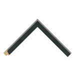 Dark Grey Open-Grain Scoop Picture Frame