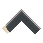 Dark Grey Open-Grain Scoop Picture Frame