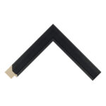 Black Open-Grain Step Picture Frame