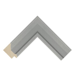 Pale Grey Open-Grain Step Picture Frame