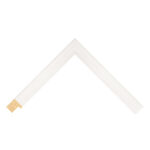 White Open-Grain Flat Picture Frame