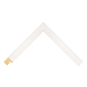 White Open-Grain Flat Picture Frame