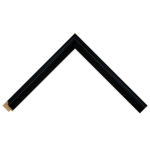 Matt Black Closed Grain Scoop Picture Frame