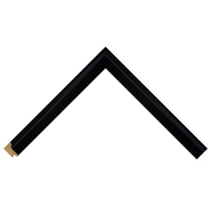 Matt Black Closed Grain Scoop Picture Frame