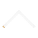 White Closed-Grain Bevel Picture Frame