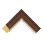 Maroon and Silver Step Picture Frame