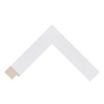White Open-Grain Flat Picture Frame