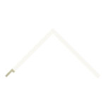 Matt White Closed Grain Flat Picture Frame