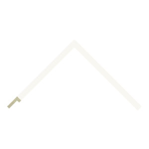 Matt White Closed Grain Flat Picture Frame