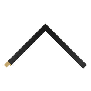 Matt Black Closed Grain Flat Picture Frame