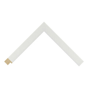 Matt White Closed Grain Flat Picture Frame