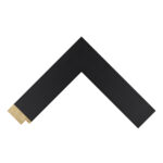 Matt Black Closed Grain Flat Picture Frame