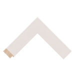 White Closed-Grain Flat Picture Frame