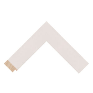White Closed-Grain Flat Picture Frame