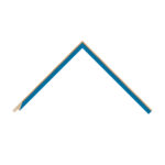 Blue Bevel Picture Frame
