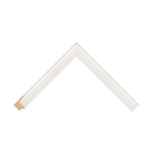 White L Shape Open-Grain Flat Picture Frame