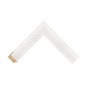 White L Shape Open-Grain Flat Picture Frame