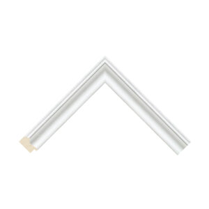Seville White Distressed Scoop Picture Frame