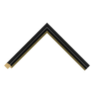 Black and Gold Scoop Picture Frame