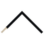 Matt Black Closed Grain Flat Picture Frame