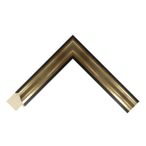 Gold and Black Scoop Picture Frame