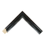 Charcoal and Silver Scoop Picture Frame