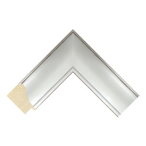 White Scoop Picture Frame