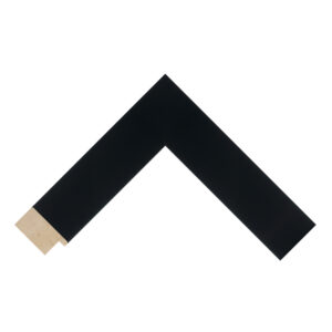 Black Closed-Grain Flat Picture Frame
