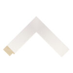 White Closed-Grain Flat Picture Frame