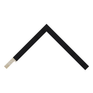 Black Closed-Grain Flat Picture Frame