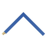Blue Closed-Grain Flat Picture Frame