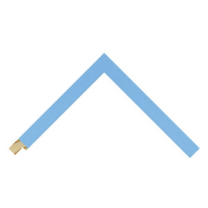 Sky Blue Closed-Grain Flat Picture Frame