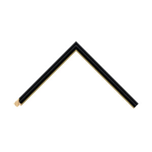 Black Gold Step Picture Frame
