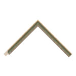 Green and Gold Scoop Picture Frame