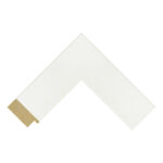 White Closed-Grain Flat Picture Frame