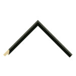 Black Open-Grain Bevel Picture Frame