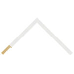 White Open-Grain Flat Picture Frame